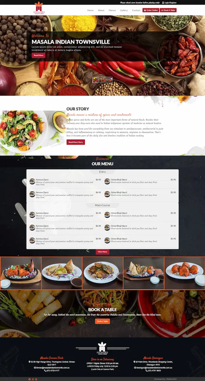 Restaurant Website