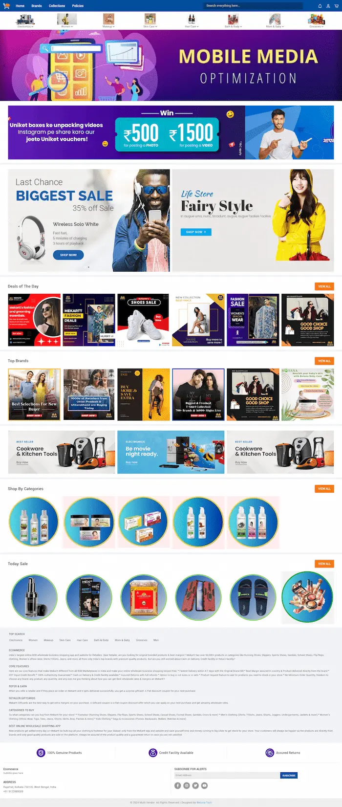 eCommerce Website