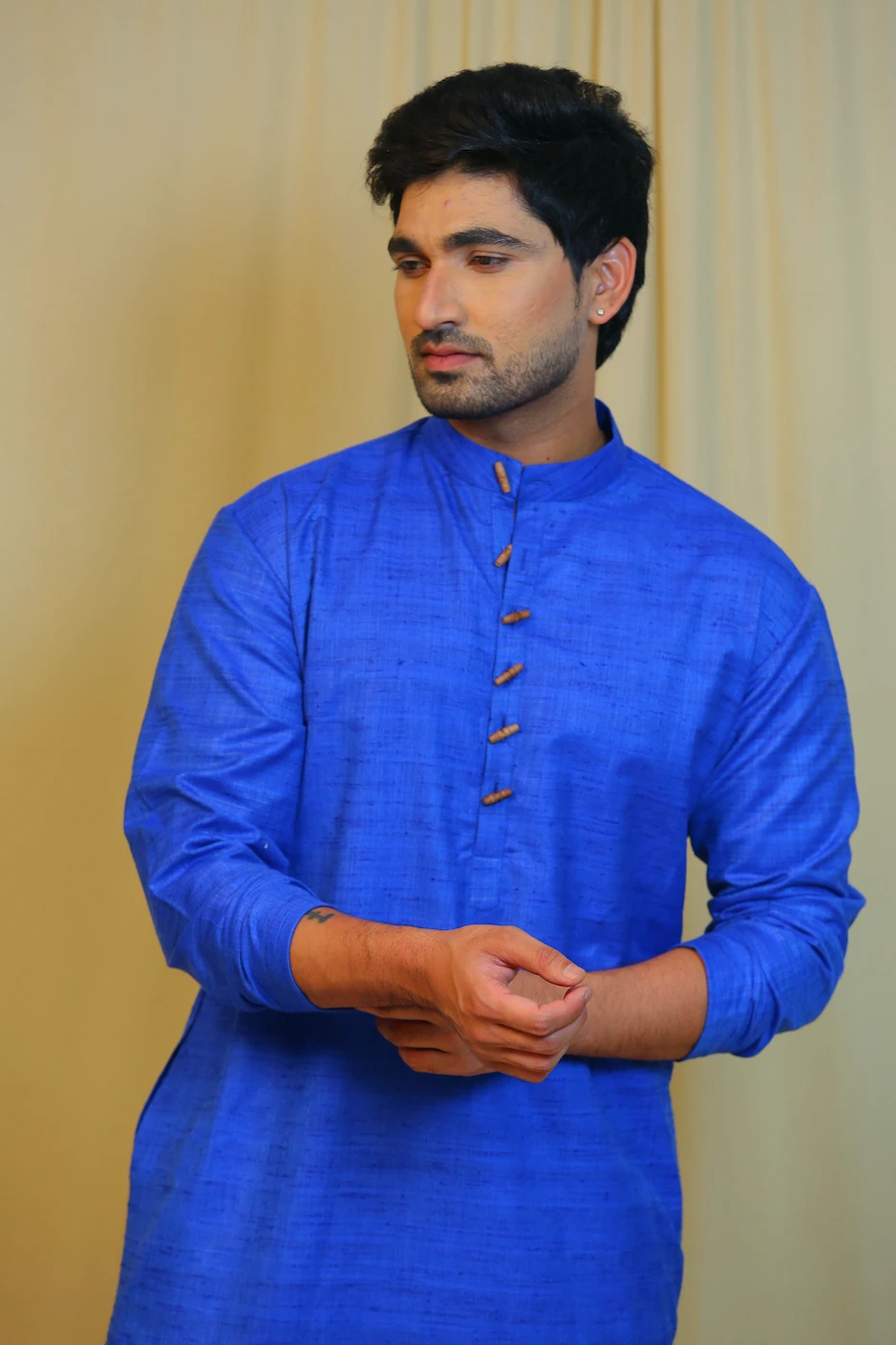 bright-blue-cotton-long-kurta-m?uid=1674980746