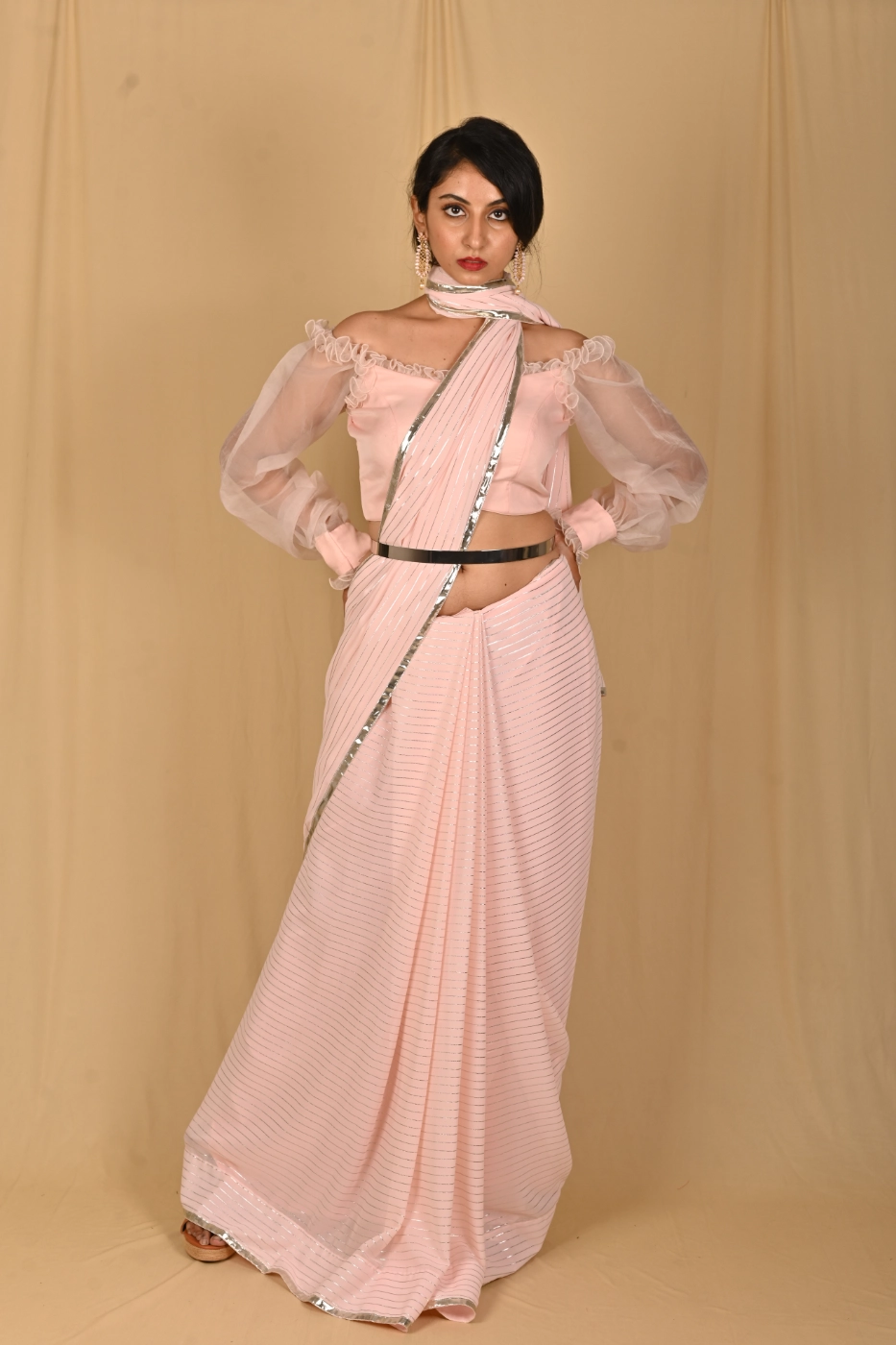 baby-pink-georgette-saree-with-all-over-silver-stripes-paired-with-matching-of-shoulder-organza-blouse-l?uid=1674831303