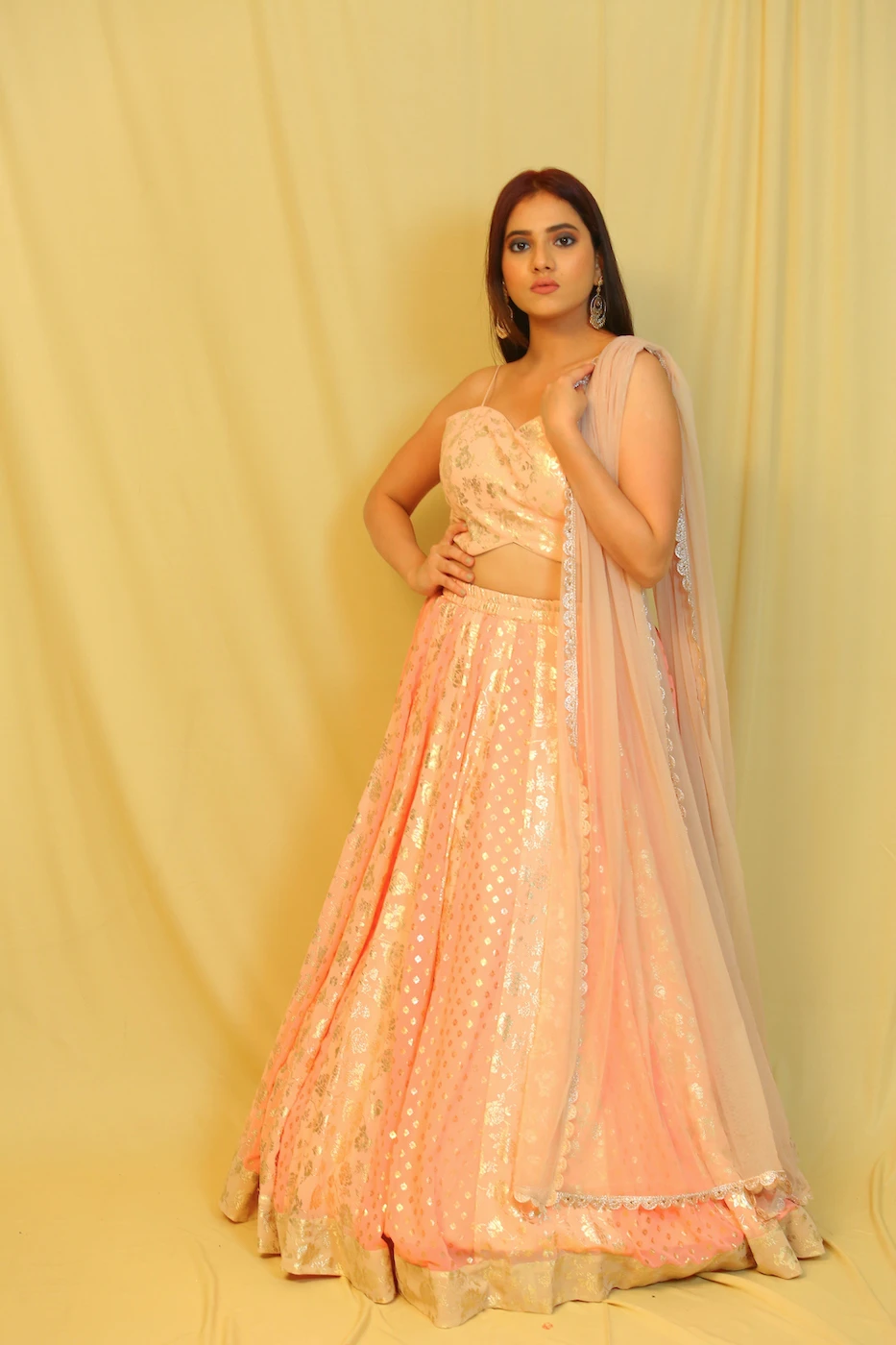 beige-and-coral-georgette-lehenga-with-foil-print-paired-with-coral-foil-print-crop-topand-matching-dupatta-m?uid=1676351260