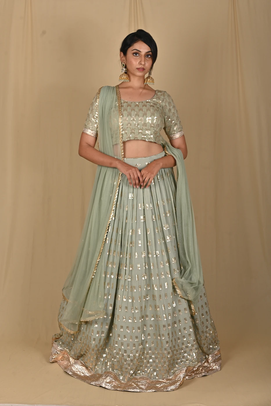 olive-green-crepe-lehenga-highlighted-sequin-work-embroidery-and-border-m?uid=1676352855