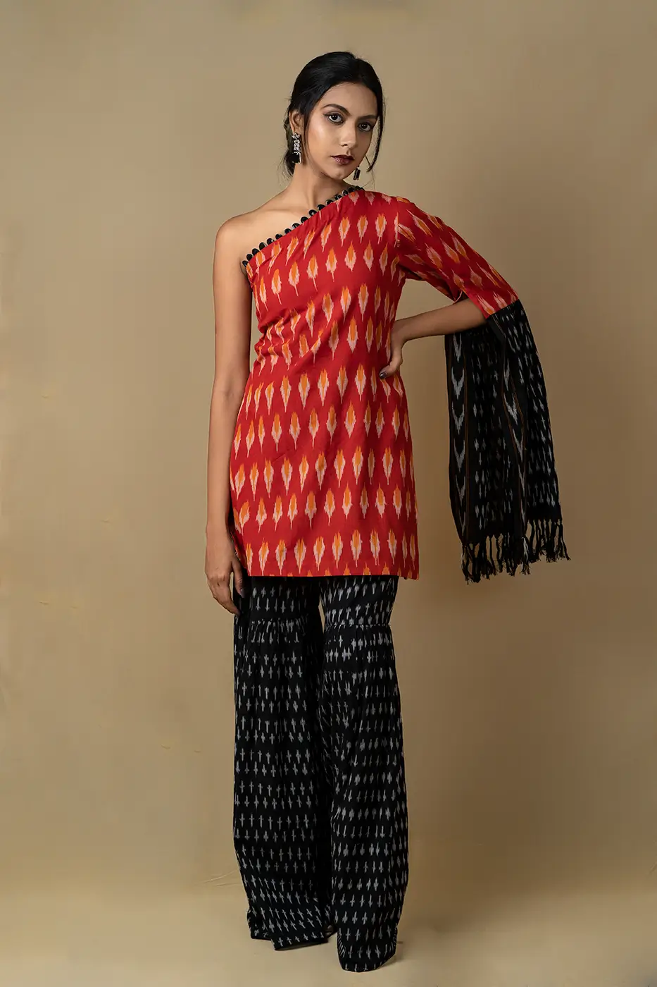 red-and-black-cotton-ajrakh-print-one-shoulder-short-top-and-sharara-bottom-m-cotton-black?uid=1686691042